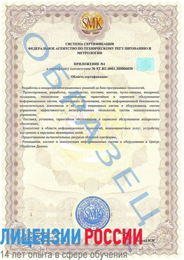 Образец сертификата соответствия (приложение) Суворов Сертификат ISO 27001